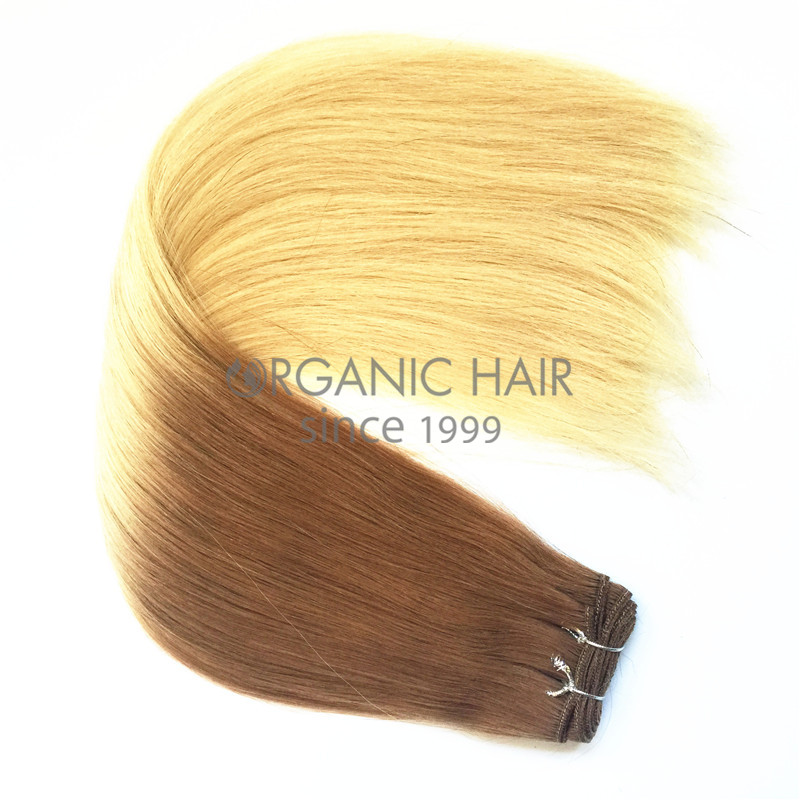 Brazilian colored natural hair extensions